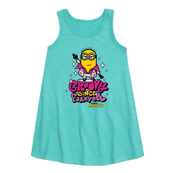 Despicable Me Minions - Groovy Since Forever - Toddler & Youth Girls A-line Dress