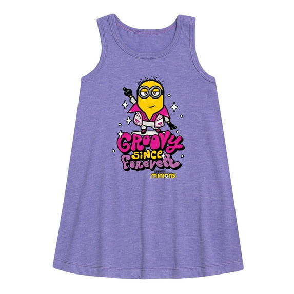 Despicable Me Minions - Groovy Since Forever - Toddler & Youth Girls A-line Dress