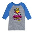 thumbnail image 1 of Despicable Me Minions - Groovy Since Forever  - Toddler & Youth Raglan Graphic T-Shirt, 1 of 4