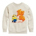 thumbnail image 1 of Despicable Me Minions - Only Here For The Eats  - Toddler & Youth Crewneck Fleece Sweatshirt, 1 of 5