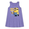 thumbnail image 1 of Despicable Me Minions - Only Here For The Eats - Toddler & Youth Girls A-line Dress, 1 of 4