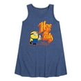 thumbnail image 1 of Despicable Me Minions - Only Here For The Eats - Toddler & Youth Girls A-line Dress, 1 of 5