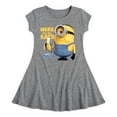 thumbnail image 1 of Despicable Me - Here For The Eats - Toddler & Youth Girls Fit & Flare Dress, 1 of 1