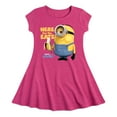 thumbnail image 1 of Despicable Me Minions - Only Here For The Eats - Toddler & Youth Girls Fit & Flare Dress, 1 of 4