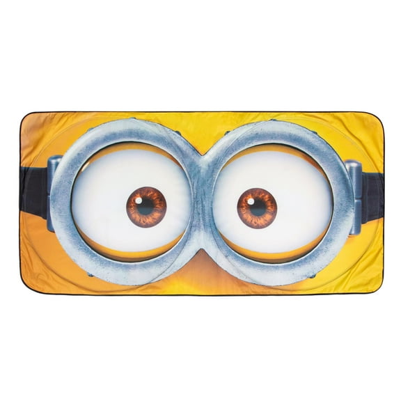 Despicable Me Lightweight Automotive Window Shades, Mesh Yellow, 64 x 32 Inches, 3.2 oz