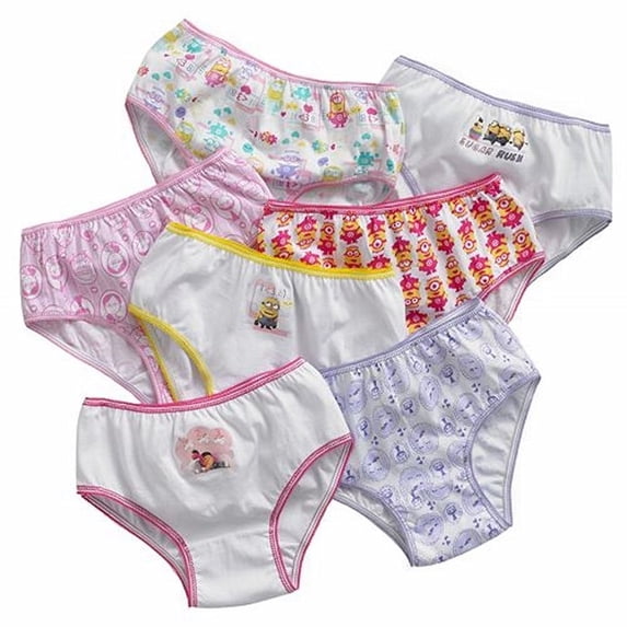Despicable Me Little Girls' Minions 7 Pack Underwear Panties (4)
