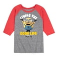 thumbnail image 1 of Despicable Me - Living The Good Life - Toddler & Youth Raglan Graphic T-Shirt, 1 of 6