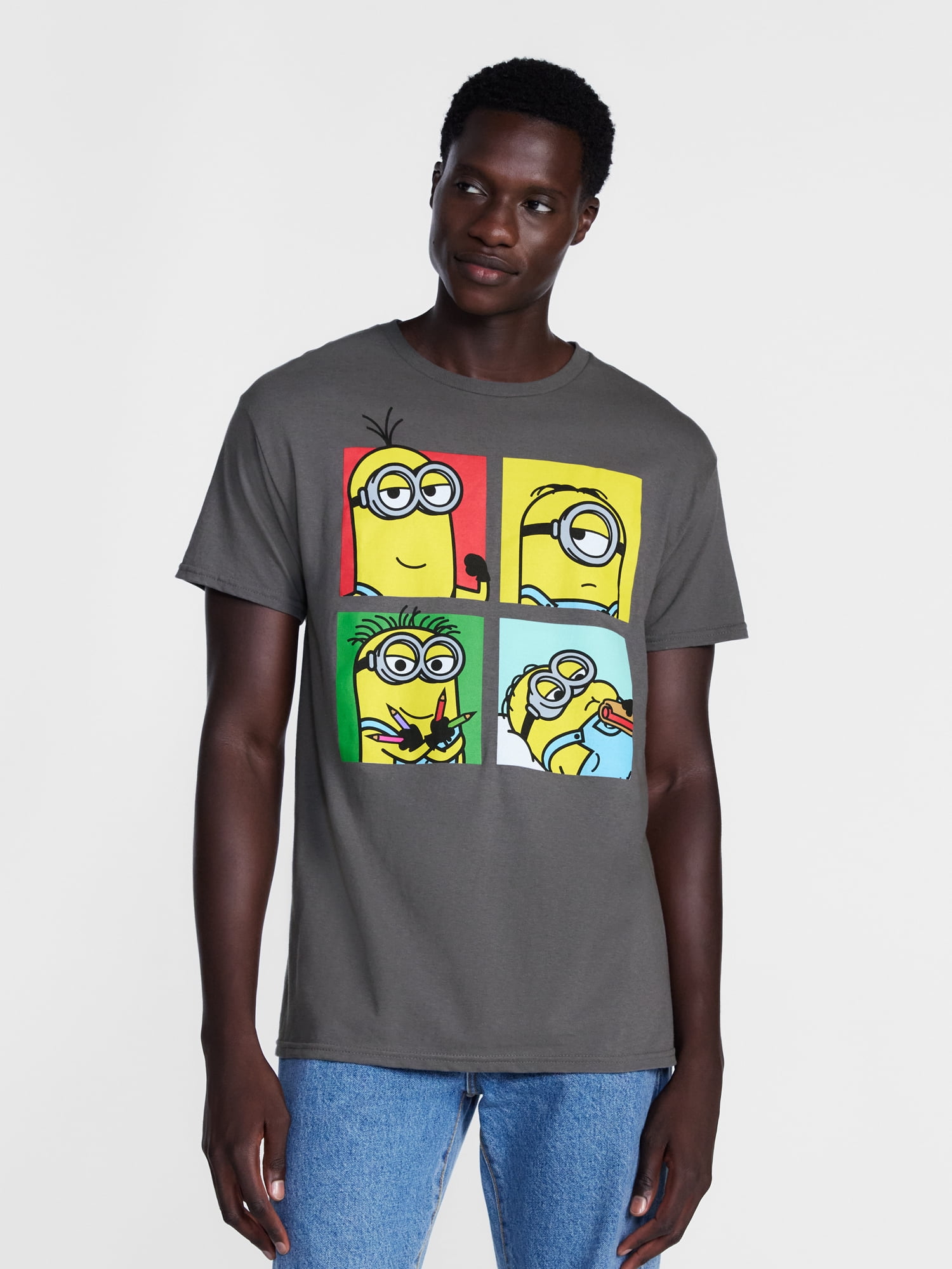 Despicable Me Men's and Big Men’s Minions Graphic Cotton Tee, Sizes S-3XL