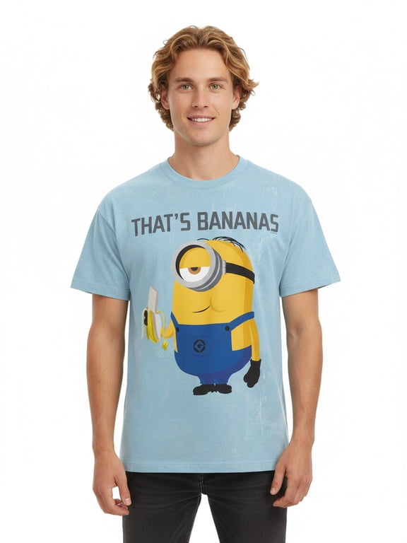 , Minions Men's & Big Men's Graphic T-Shirt, That's Good, Sizes S-3XL