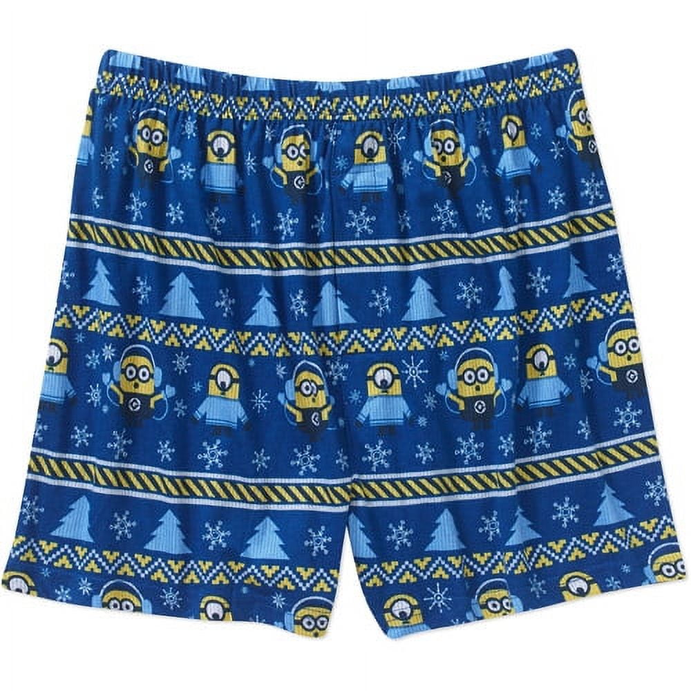 Despicable Me Mens Blue Christmas Minion Boxers Shorts