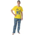 thumbnail image 1 of Despicable Me Mens' Minions 1 In A Minion Raglan Sleep Pajama Set, 1 of 7