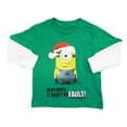 thumbnail image 1 of Despicable Me Minion Infant Toddler Boys Green Dear Santa Christmas T-Shirt 12m, 1 of 2