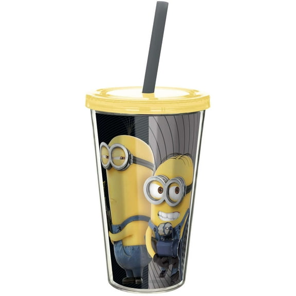 Despicable Me Minion Made Kevin & Dave Tumbler with Straw