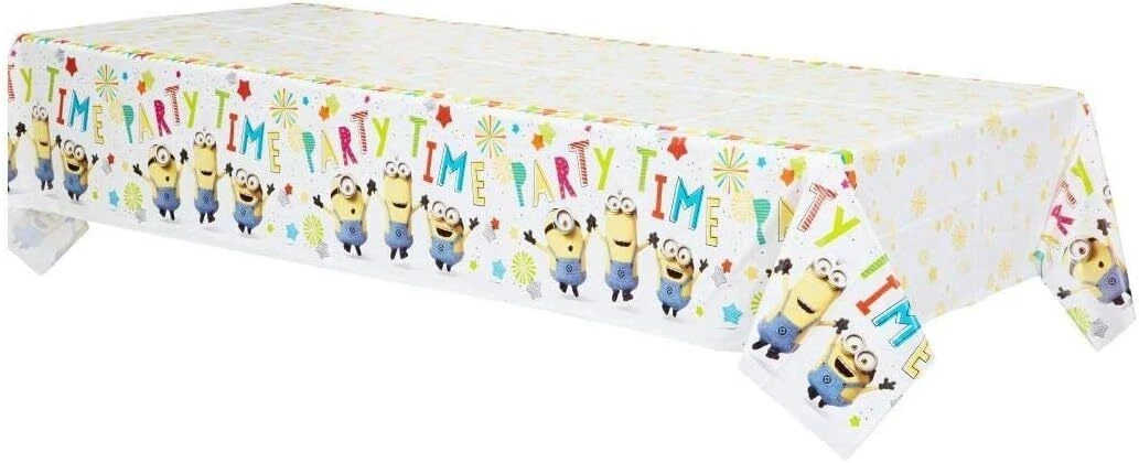 Despicable Me Minion Made Kids Birthday Party Decoration Plastic Tablecover