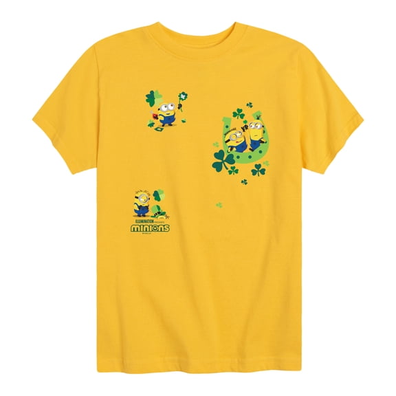 Despicable Me - Minion Shamrock - Youth Boys Short Sleeve Graphic T-Shirt