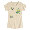 thumbnail image 1 of Despicable Me - Minion Shamrock - Youth Girls Fitted Short Sleeve T-Shirt, 1 of 4