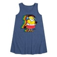 thumbnail image 1 of Despicable Me Minions - Retro Rainbow Skater - Toddler & Youth Girls A-line Dress, 1 of 5