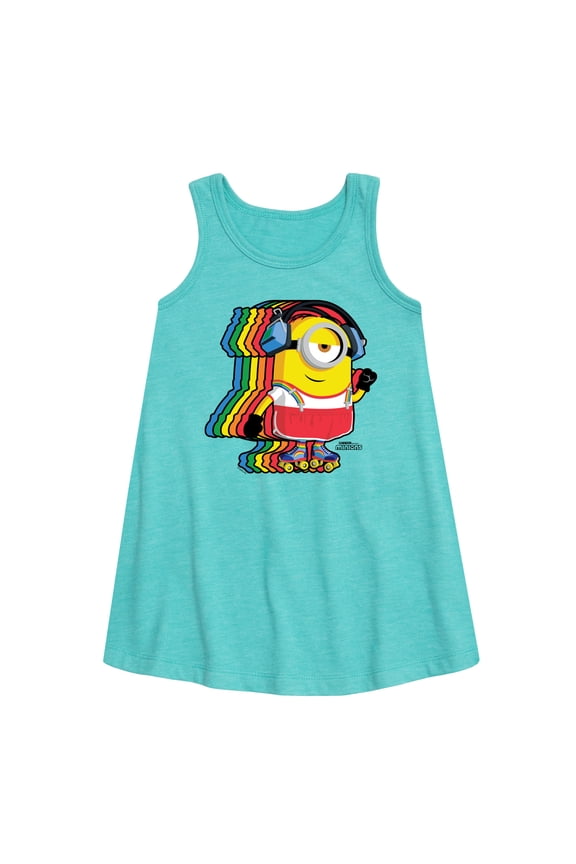 Minions - Retro Rainbow Skater - Toddler & Youth Girls A-line Dress