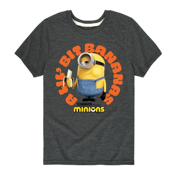 Despicable Me Minions - A Lil Bit Bananas - Toddler & Youth Short Sleeve Graphic T-Shirt