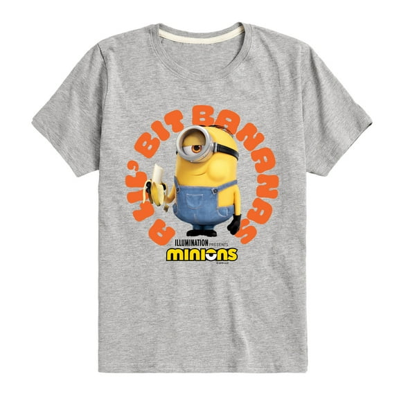 Despicable Me Minions - A Lil Bit Bananas - Toddler & Youth Short Sleeve Graphic T-Shirt