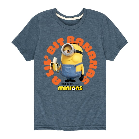 Despicable Me Minions - A Lil Bit Bananas - Toddler & Youth Short Sleeve Graphic T-Shirt