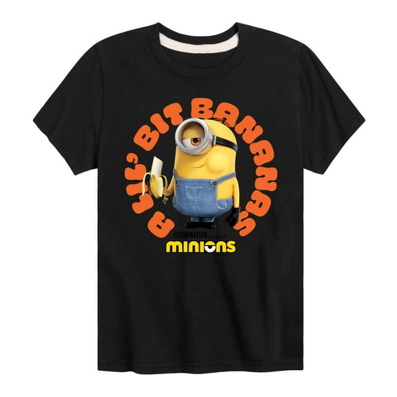 Despicable Me Minions - A Lil Bit Bananas - Toddler & Youth Short Sleeve Graphic T-Shirt