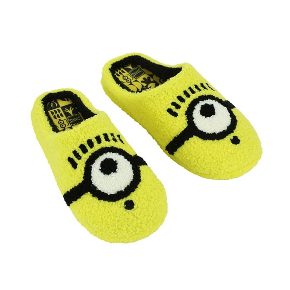 Despicable Me Minions Adult Yellow Scuff Slippers-Medium