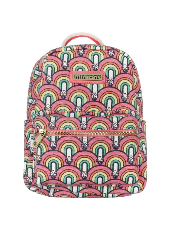 Despicable Me Minions Artist Series Rainbow Mini Canvas Backpack 11"