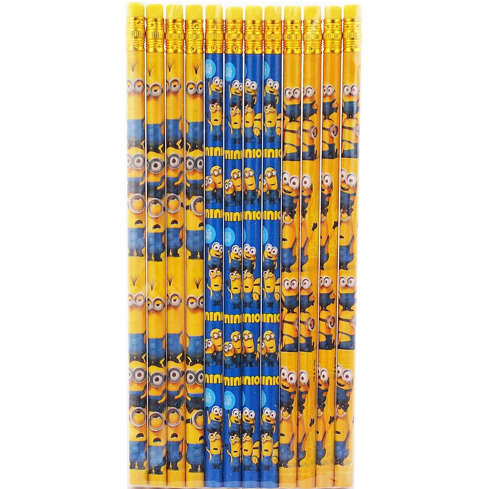 Despicable Me Minions Licensed 12 Wood Pencils Pack