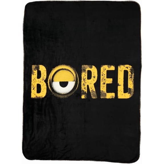 Despicable Me Minions Sherpa Backed Throw Blanket, 46 x 60", Super Soft
