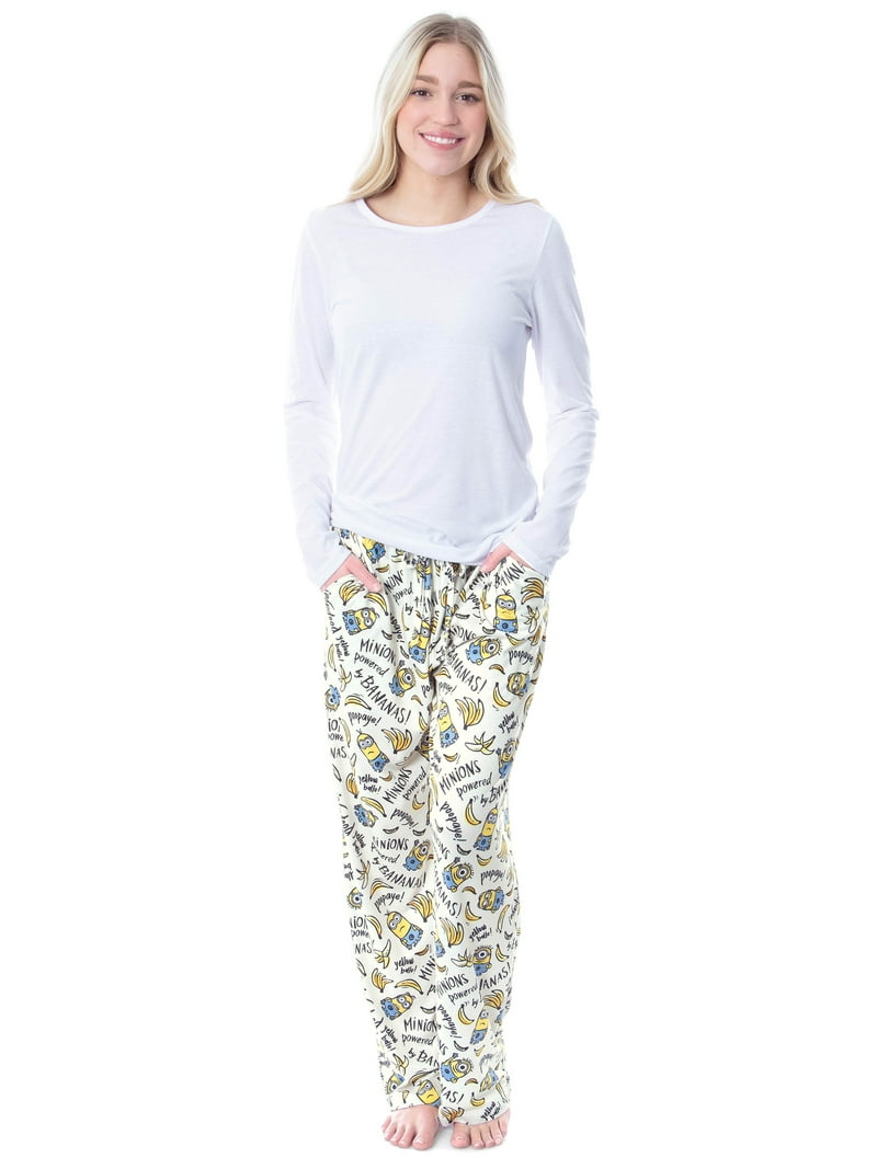 Despicable Me Minions Bananas Womens Pajama Pants Ultra Soft Comfy