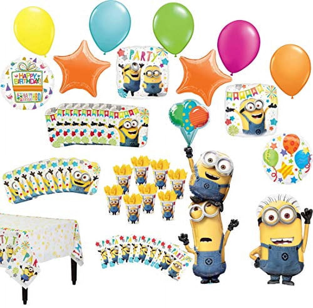 Despicable Me Minions Birthday Party Supplies 8 Guest Table Decorations — free download