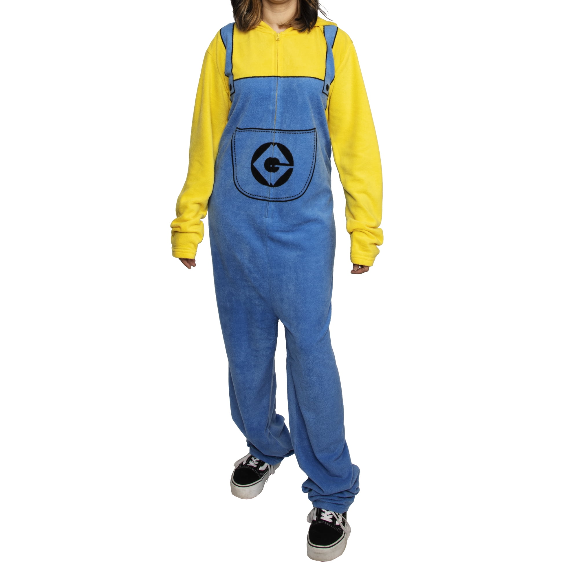 Unisex Size Large (10-12) Minions Hooded Jumpsuit Halloween Child Costume  Minions Movie, Disguise 