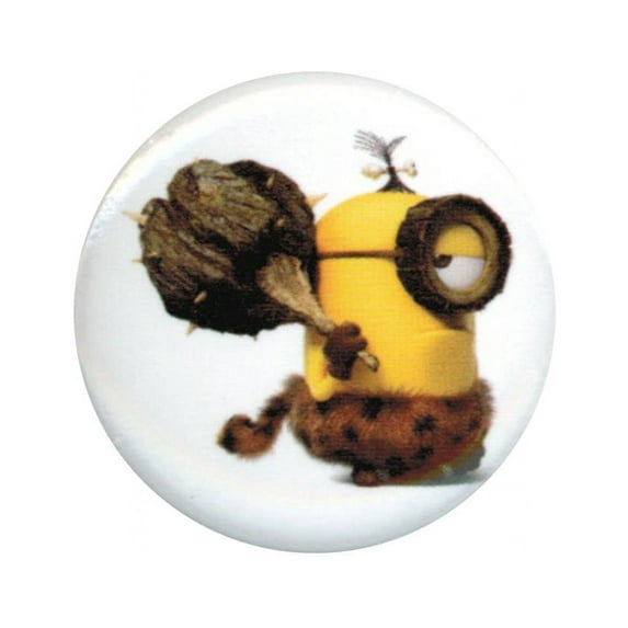 Despicable Me Minions Cave Man 1.25 Inch Button
