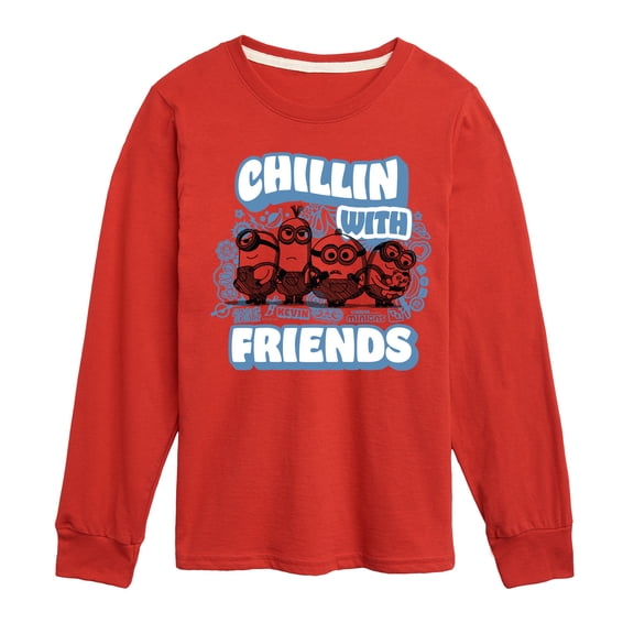Despicable Me Minions - Chillin' with Friends - Toddler & Youth Long Sleeve Graphic T-Shirt