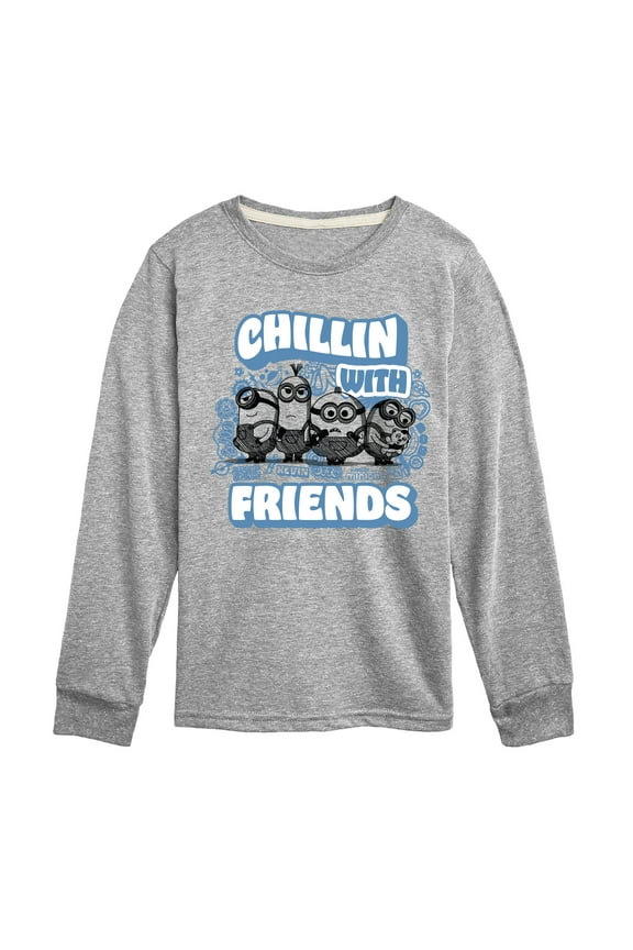 Minions - Chillin' with Friends - Toddler & Youth Long Sleeve Graphic T-Shirt