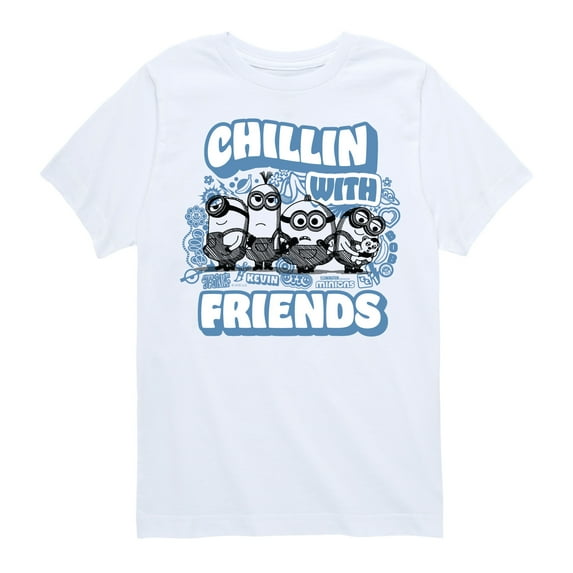 Despicable Me Minions - Chillin' with Friends - Toddler & Youth Short Sleeve Graphic T-Shirt
