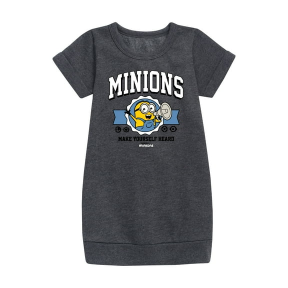 Despicable Me Minions - Make Yourself Heard - Toddler & Youth Girls Fleece Dress
