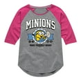 thumbnail image 1 of Despicable Me Minions - Minions Make Yourself Heard - Toddler & Youth Girls Raglan Graphic T-Shirt, 1 of 5