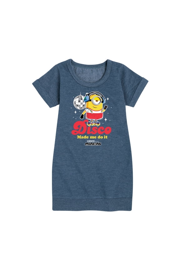Minions - Disco Made Me Do It - Toddler & Youth Girls Fleece Dress