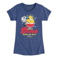 thumbnail image 1 of Despicable Me Minions - Disco Made Me Do It - Toddler & Youth Girls Short Sleeve Graphic T-Shirt, 1 of 5