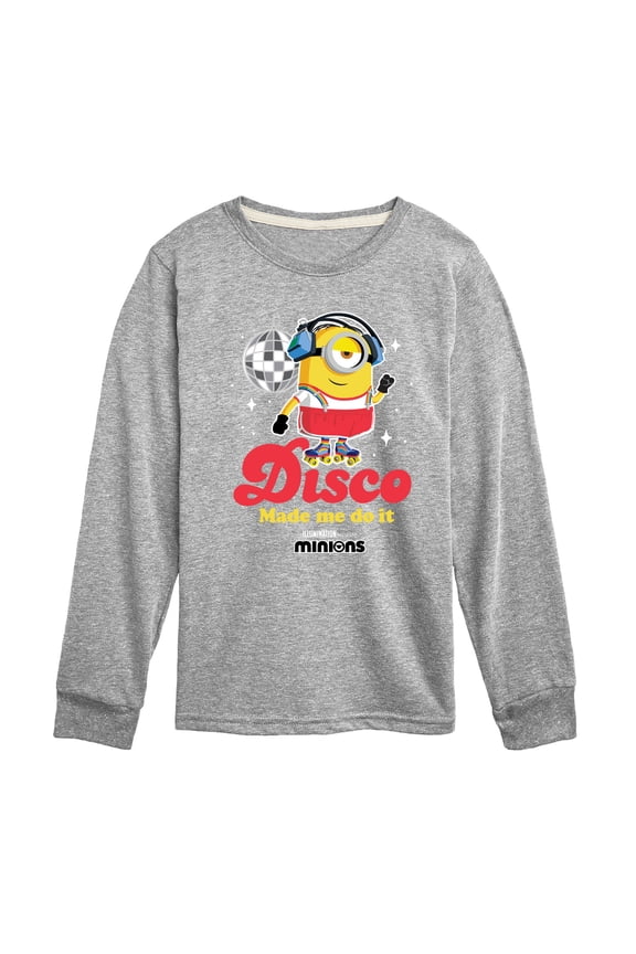 Minions - Disco Made Me Do It - Toddler & Youth Long Sleeve Graphic T-Shirt
