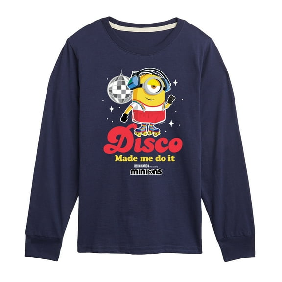 Despicable Me Minions - Disco Made Me Do It - Toddler & Youth Long Sleeve Graphic T-Shirt