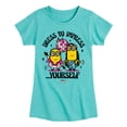 thumbnail image 1 of Despicable Me Minions - Dress To Impress Yourself - Toddler & Youth Girls Short Sleeve Graphic T-Shirt, 1 of 5