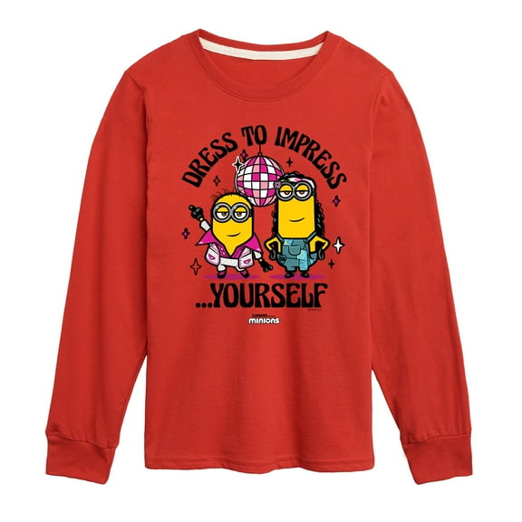 Despicable Me Minions - Dress To Impress Yourself - Toddler & Youth Long Sleeve Graphic T-Shirt