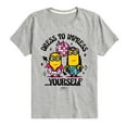 thumbnail image 1 of Despicable Me - Dress To Impress Yourself  - Toddler & Youth Short Sleeve Graphic T-Shirt, 1 of 5