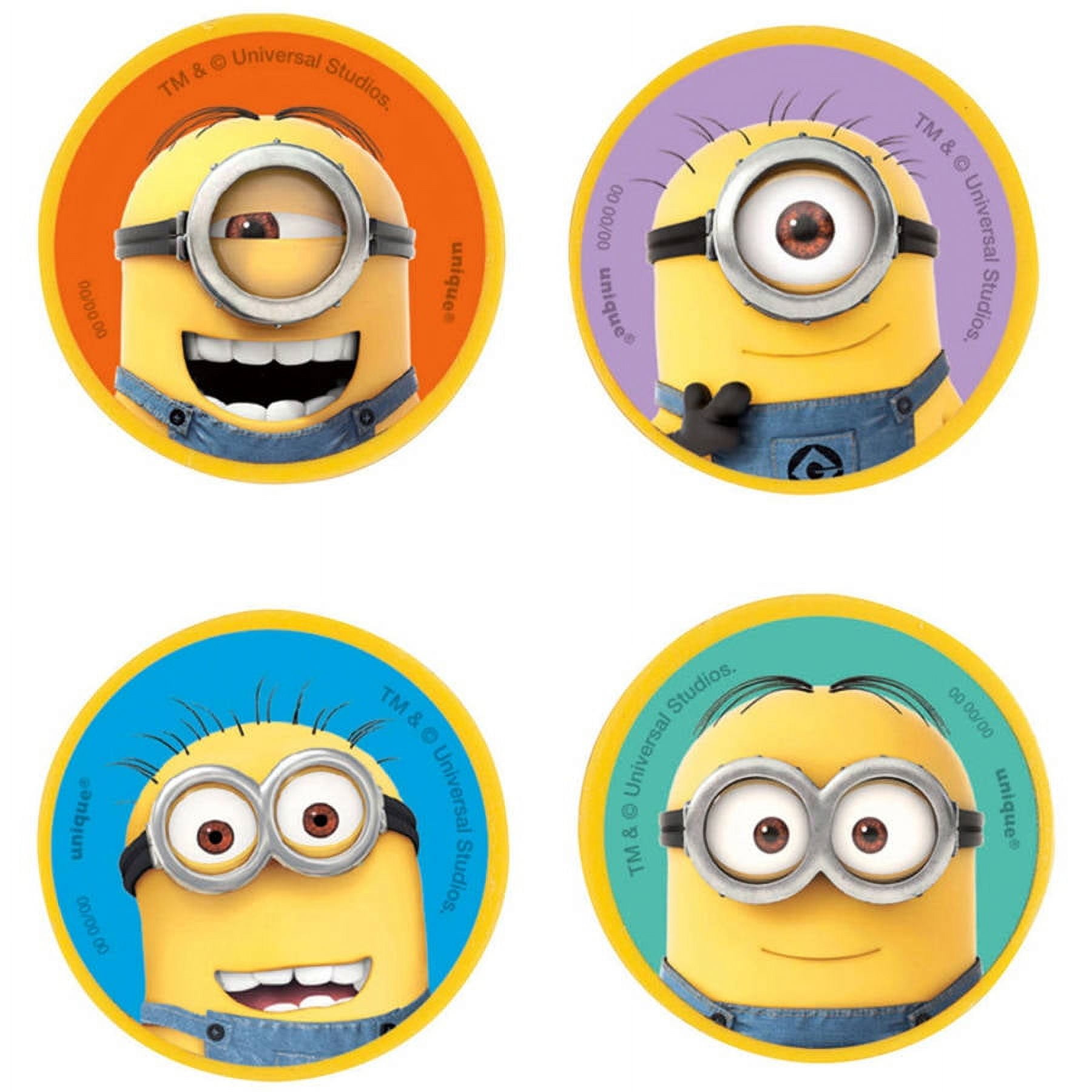 Despicable Me Minions Eraser Party Favors, 4-Count