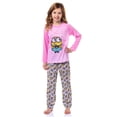 thumbnail image 1 of Despicable Me Minions Girls' Chibi Bello Raglan 2 Piece Pajama Set Long Sleeve and Pant Sleepwear Loungewear, 1 of 7
