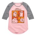 thumbnail image 1 of Despicable Me Minions - Minions Grid - Toddler & Youth Girls Raglan Graphic T-Shirt, 1 of 5