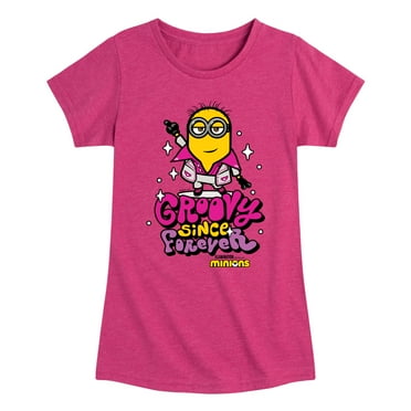 Despicable Me Minions - Groovy Since Forever - Toddler & Youth Girls Short Sleeve Graphic T-Shirt